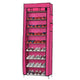 10 Layer 9 Grid Shoe Rack Shelf Storage Closet Organizer Cabinet Portable US Warehouse Drop Shipping Available