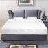 10" Two Layers Traditional Firm High Softness Cotton Mattress with 2 Pillows (Full Size) White