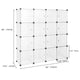 16/20Grid Foldable шкаф для одежды Wardrobe Plastic Combination Cube Storage Closet Cabinets Clothes Organizer Bedroom Furniture