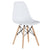 1PCS Single Gray Plastic Chair Easy Move Light Home Use Wood Leg Modern Dining Room Furniture Office Meeting Room Good Quality
