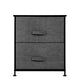 2/3/4-Tier Dresser Tower Fabric Drawer Organizer With Easy Pull Nightsta With Metal Frame Wooden Tabletop For Living Room