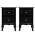 2 Colors European and American 2pcs Country Style Two-Tier Night Tables Large Size White Night Tables With Two Drawer