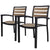 2 PCS Dining Chairs for Dining Room or Restaurant Waterproof Garden Chairs
