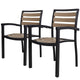 2 PCS Dining Chairs for Dining Room or Restaurant Waterproof Garden Chairs