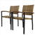 2 Pcs Rattan Chairs Chic Coffee Chair for Dining Room, Garden, Living Room