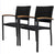 2 Pcs Rattan Chairs Chic Coffee Chair for Dining Room, Garden, Living Room