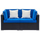 2 Seats Patio Furniture Sofa Set Wicker Chair For Outdoor Yard Swimming Pool Beach Garden Furniture Outdoor Rattan Sofa Set