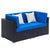 2 Seats Patio Furniture Sofa Set Wicker Chair For Outdoor Yard Swimming Pool Beach Garden Furniture Outdoor Rattan Sofa Set