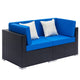 2 Seats Patio Furniture Sofa Set Wicker Chair For Outdoor Yard Swimming Pool Beach Garden Furniture Outdoor Rattan Sofa Set