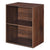 2 Tier Open Storage Cabinet for Nightstand and Sofa Side 2 large-capacity Storage Spaces MDF p2 Veneer Anti-wear HW60188