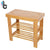 2 Tier Shoe Rack Natural Bamboo Shoe Rack Shoe Bench Organizer and Foot Stool Home Furniture Accessories