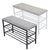 2 Tier Shoe Rack Organizer Entryway Shoe Storage Shower Room Old Man Bath Special Seat Shoes Stool Organizer Rack Shoe Stool