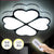2019 new led ceiling light bedroom study room creative lamps ceiling light 50*50cm, 65*65cm