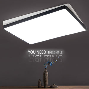 2019 new square black and white ceiling lamp home decoration acrylic ceiling light 38~90cm 18~72w