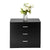 2020 Modern Wooden Nightstand Simple Bedroom Bedside Table Storage Cabinet With Three Drawers Fitting Bedside Table