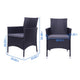 2PCS Single Backrest Chairs Home PE rattan and Iron frame Sofa Set can coordinate with Modern armchair decoration outdoor