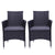 2PCS Single Backrest Chairs Home PE rattan and Iron frame Sofa Set can coordinate with Modern armchair decoration outdoor