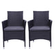 2PCS Single Backrest Chairs Home PE rattan and Iron frame Sofa Set can coordinate with Modern armchair decoration outdoor