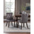 2PCS Victorian Dining Chair Button Tufted Armless Chair Upholstered Accent Chair Nailhead Trim Chair Ring Pull