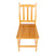 2Pcs Bamboo Chairs Sturdy Dining Side Chairs for Kitchen Dining Room Solid Quality Chairs with Back Wood Color - US Stock