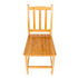 2Pcs Bamboo Chairs Sturdy Dining Side Chairs for Kitchen Dining Room Solid Quality Chairs with Back Wood Color - US Stock