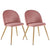 2Pcs/set Velvet Seat And Metal Legs Wooden Color Living Room Sofa Chair Vanity Furniture Home Bedroom Couple Chaise Modern
