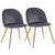 2Pcs/set Velvet Seat And Metal Legs Wooden Color Living Room Sofa Chair Vanity Furniture Home Bedroom Couple Chaise Modern