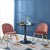 2Pcs/set Velvet Seat And Metal Legs Wooden Color Living Room Sofa Chair Vanity Furniture Home Bedroom Couple Chaise Modern