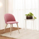 2pcs Modern Dining Chairs Soft-clad Wood Bread Chairs Velvet Dining Chair for Kitchen Living Room Leisure Side Chairs