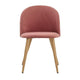 2pcs Modern Soft-clad Dining Chair Bread Chair Cameo Soft Velvet Fabrics For Decorating Your Restaurant Living Room Lounge Chair