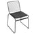 2pcs Nordic Fashion Wire Dining Chair Simple Hollow Wire Chair Leisure Creative Metal Coffee Lounge Chair