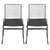 2pcs Simple Nordic Style White/Black Chair iron wire chair hollow back gold dining chair Complimentary cushion