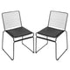 2pcs Simple Nordic Style White/Black Chair iron wire chair hollow back gold dining chair Complimentary cushion