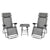 2pcs Zero Gravity Lounge Chair Garden Furniture Portable Cup Holder Sling Table Collapsible Lounge Chair for Hiking Fishing Home