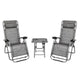2pcs Zero Gravity Lounge Chair Garden Furniture Portable Cup Holder Sling Table Collapsible Lounge Chair for Hiking Fishing Home
