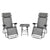 2pcs Zero Gravity Lounge Chair Garden Furniture Portable Cup Holder Sling Table Collapsible Lounge Chair for Hiking Fishing Home