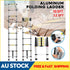 3.8m/3.2m Alloy Aluminium Ladder Telescopic Retractable Multifunctional Single Extension Ladder Foldable Drywall Home Tools