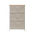 3-Tier Dresser Drawer Non-woven Drawer Rack Storage Unit Metal Frame Wooden Tabletop Shelf Storage Organizer for Home