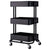 3 Tier Home Kitchen Trolley Utility Cart Storage Table Island Servante D Atelier Office Chariot Chariot Roulant without Handle