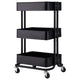 3 Tier Home Kitchen Trolley Utility Cart Storage Table Island Servante D Atelier Office Chariot Chariot Roulant without Handle