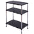 3-Tiers Adjustable Storage Rack Display Shelf Bookcases Standing Shelves for Living Bedroom Room Kitchen Office HW54068