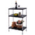 3-Tiers Adjustable Storage Rack Display Shelf Bookcases Standing Shelves for Living Bedroom Room Kitchen Office HW54068