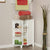 32" 3-Tier Floor Cabinet with Shutter Door and Side Shelves Bathroom Furniture US Shipping