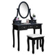 360° Rotation Single Mirror 5 Drawers Dressing Table Black High quality, vanity dresser,bedroom furniture , makeup table.