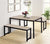 3Pcs/set  Modern Single Table Dining Chair Orgnizable Home Use Furniture Resturant Wooden Brige Net Red Hot Dining Set