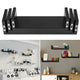 3pcs/set Floating Display Shelves Ledge Bookshelf Wall Mount Storage Home Wall Shelf Room Decor Organizer Black Book Holders