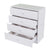 4 Drawer White Cabinet Wooden Chest Of Drawers For Bedroom Living Room Cabinet Cupboard Storage Chest SKU86913595
