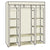 4-Layer 10 Lattices Wardrobe Clothes Closet Storage Organizer High Quantity Alloy Rack Holder For Apartment For Bedroom Storage