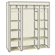 4-Layer 10 Lattices Wardrobe Clothes Closet Storage Organizer High Quantity Alloy Rack Holder For Apartment For Bedroom Storage