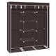 4-Layer 10 Lattices Wardrobe Clothes Closet Storage Organizer High Quantity Alloy Rack Holder For Apartment For Bedroom Storage